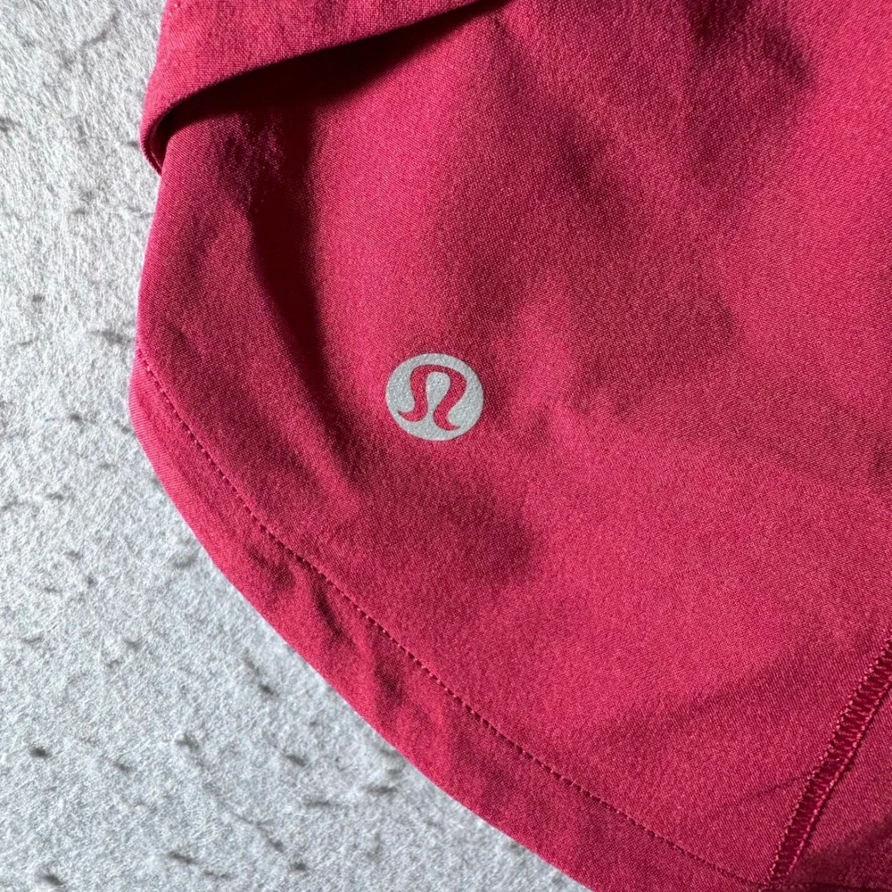 1429 | Lululemon Speed Up Low-Rise Running Shorts Maroon Womens 4 - Picture 4 of 7